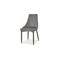 Scaun tapitat TRIX B, gri, 46x46x88