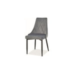 Scaun tapitat TRIX B, gri, 46x46x88