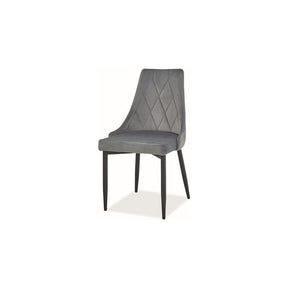 Scaun tapitat TRIX B, gri, 46x46x88