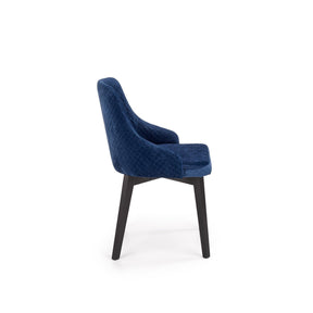 Scaun tapitat TOLEDO 3, albastru inchis, 57x56x86 cm