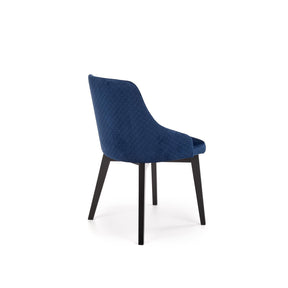 Scaun tapitat TOLEDO 3, albastru inchis, 57x56x86 cm