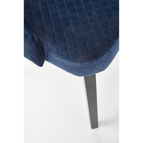 Scaun tapitat TOLEDO 3, albastru inchis, 57x56x86 cm