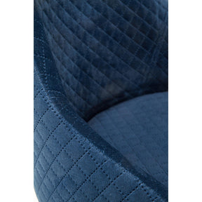 Scaun tapitat TOLEDO 3, albastru inchis, 57x56x86 cm