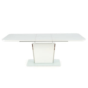 Masa living alba Bonari, 160-200 / 90/76 cm