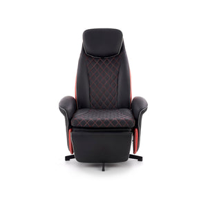 Fotoliu cu recliner Camaro, negru, 77x72/146x86/112 cm - ACAJU 