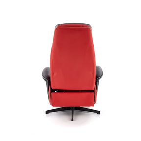 Fotoliu cu recliner Camaro, negru, 77x72/146x86/112 cm - ACAJU 