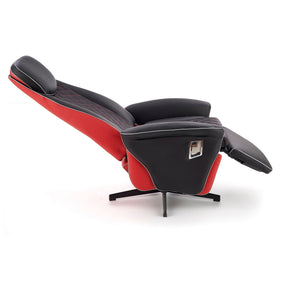 Fotoliu cu recliner Camaro, negru, 77x72/146x86/112 cm - ACAJU 