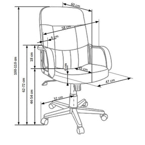 Scaun gaming DENZEL, 58X60X100/110 CM