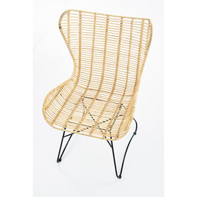 Scaun living ratan natural Indiana, 69X70X103 CM - ACAJU 