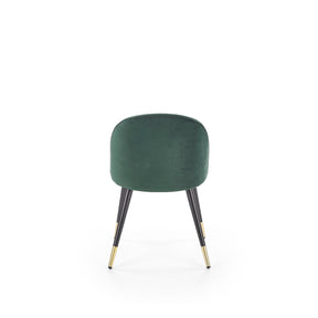 Scaun elegant tapitat cu stofa verde K315, 49X50X80 CM - ACAJU 
