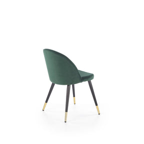 Scaun elegant tapitat cu stofa verde K315, 49X50X80 CM - ACAJU 