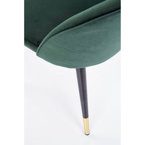 Scaun elegant tapitat cu stofa verde K315, 49X50X80 CM - ACAJU 