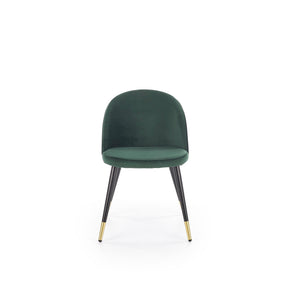 Scaun elegant tapitat cu stofa verde K315, 49X50X80 CM - ACAJU 