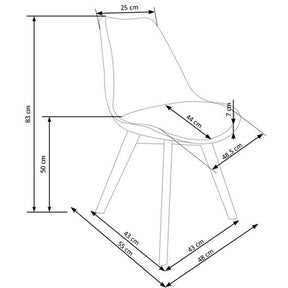 Scaune bucatarie din lemn K246, 48X44X83 CM
