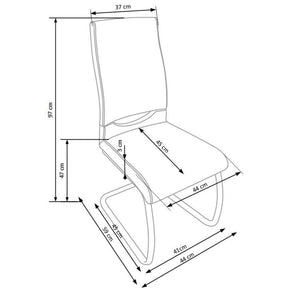Scaun tapitat bucatarie K259, 44X59X97 CM
