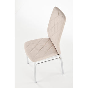 Scaun ieftin tapitat bej K309, 43X57X97 CM - ACAJU 
