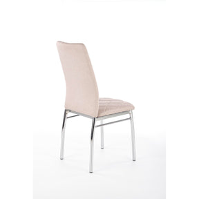 Scaun ieftin tapitat bej K309, 43X57X97 CM - ACAJU 