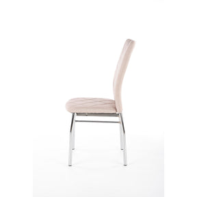 Scaun ieftin tapitat bej K309, 43X57X97 CM - ACAJU 