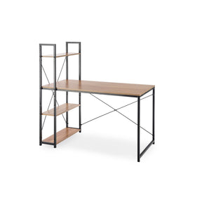 Birou cu rafturi Narvik B1, 120X64X120 CM - ACAJU 