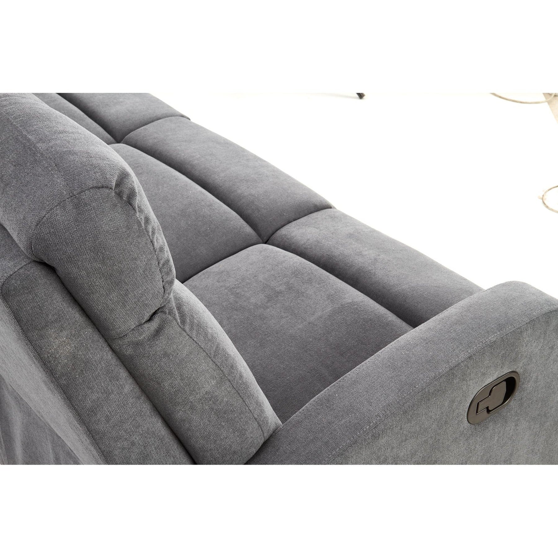 Canapea pliabila OSLO 3S, gri, 180x95/158x100/79x49 cm