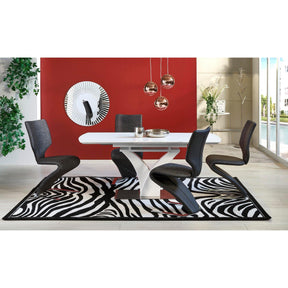 Masa extensibila alba Palermo, 140/180X80X75 CM - ACAJU 