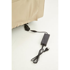 Fotoliu rabatabil electric PARADISE, crem, 75x94x103x47cm
