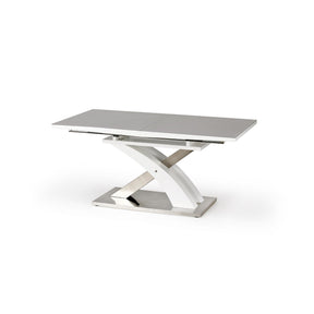 Masa moderna dining Sandor 2, gri/alb, 160/220X90X78 CM