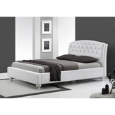 Pat alb 160x200 Sofia, 220X172X108 CM, somiera inclusa