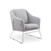 Fotoliu tapițerie material textil Soft, gri, 69x76x81 cm