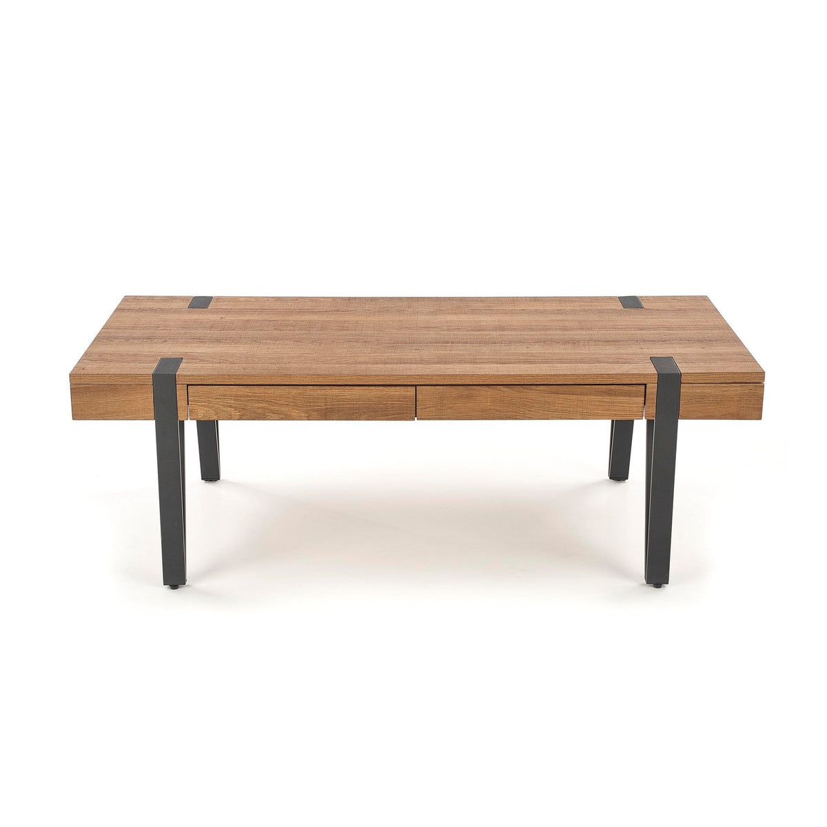 Masuta cafea cu sertare Tuluza, nuc honey, MDF, 120X55X42 CM - ACAJU 
