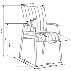 Scaune birou vizitator Vigor, 53X58X92 CM