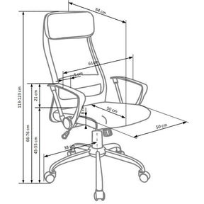 Scaun ergonomic multifunctional ZOOM, 61X64X113/123 CM
