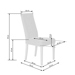 Scaun DIEGO 2, negru/albastru, 47x59x99 cm