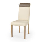 Scaun tapitat cu piele ecologica Norbert, 47X55X99 CM