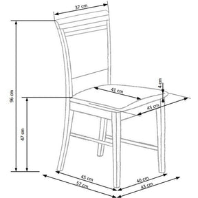 Scaun lemn masiv Sylwek, 43X56X96 CM - ACAJU 