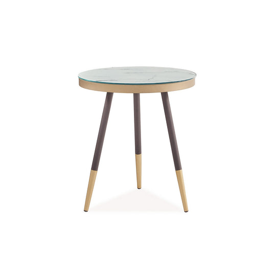 Masuta VEGA C, negru/auriu, 45x50