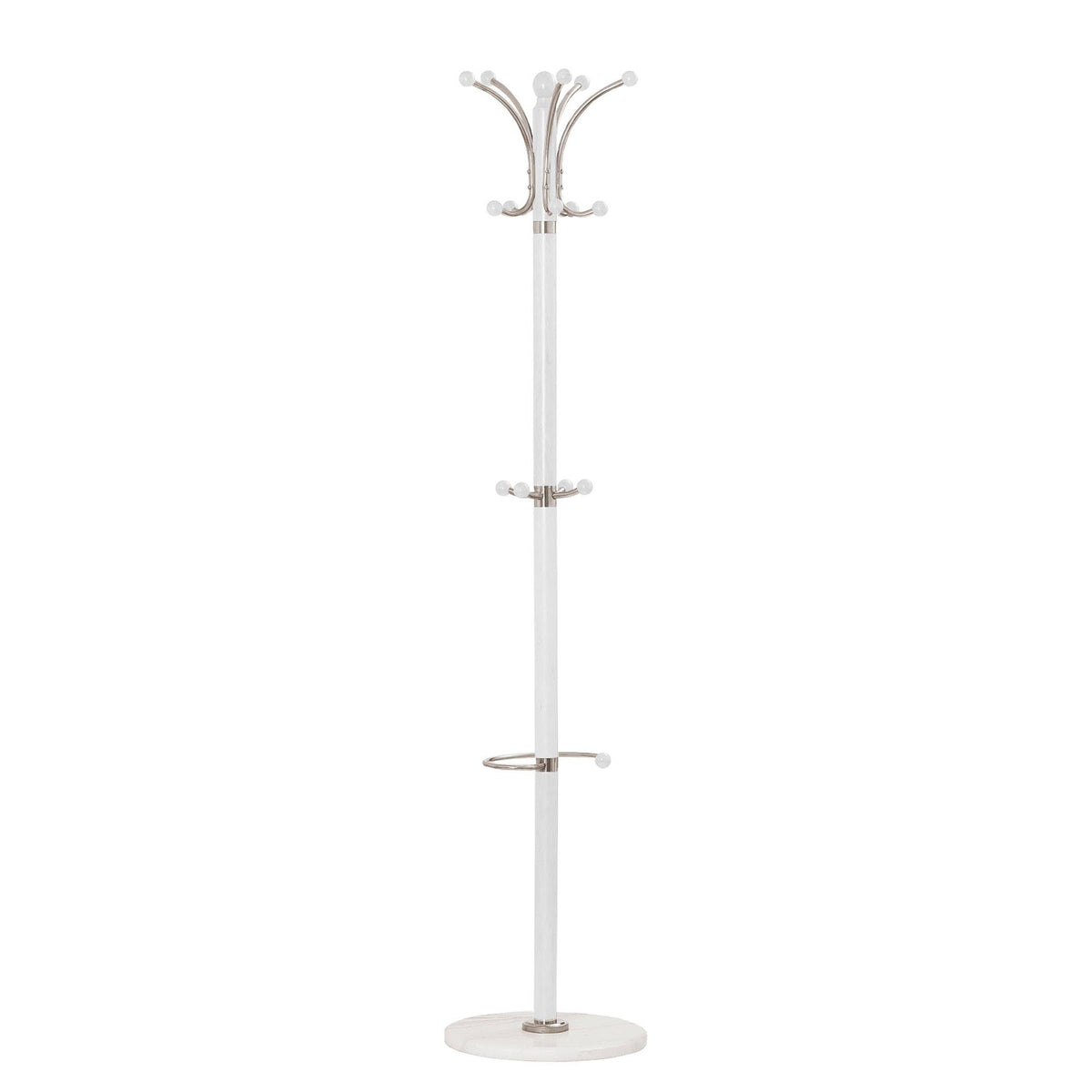 Cuier clasic W13, alb, Ø38xH179 cm