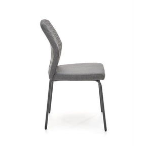Scaun K461, stofa gri, 46x56x92 cm