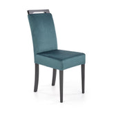Scaun CLARION 2, negru/turcoaz, 42X58X97 cm