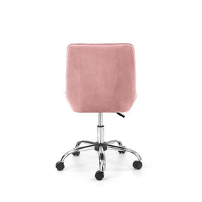 Scaun ergonomic pentru birou Rico, roz, 51x54x81/91cm