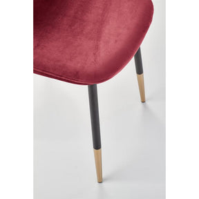 Scaun tapitat K379, rosu, 45x48x88 cm
