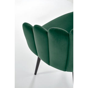 Scaun tapitat K410, verde, 65x62x85 cm