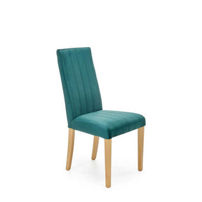 Scaun DIEGO 3, stofa catifelata verde inchis, 47x59x99 cm