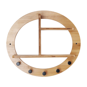 Etajera suspendata din bambus ARTID TYP 1, 46x10x41 cm