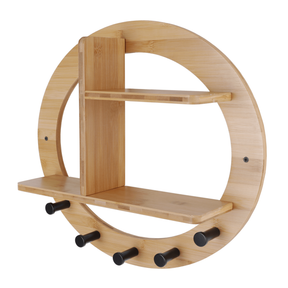 Etajera suspendata din bambus ARTID TYP 1, 46x10x41 cm