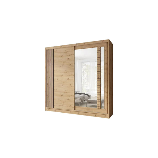 Dulap ARTIZ, stejar artisan, PAL, 200x59x215 cm