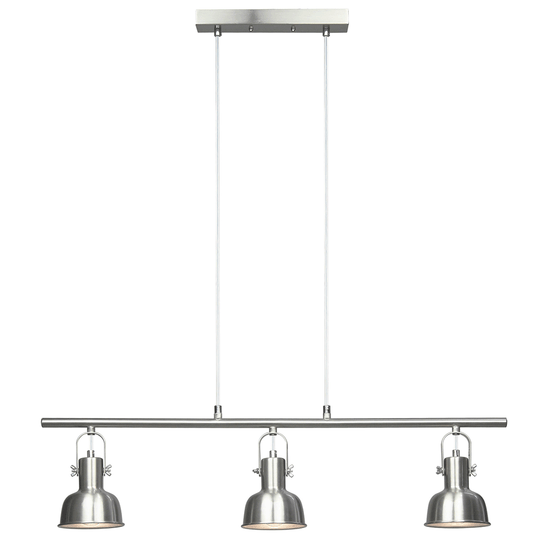 Lampă suspendată în stil retro, metal, nichel mat, AVIER TIP 4