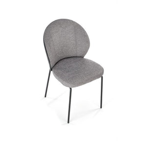Scaun K471, stofa si piele ecologica gri, 50x58x85 cm