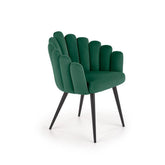 Scaun tapitat K410, verde, 65x62x85 cm