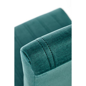 Scaun DIEGO 3, stofa catifelata verde inchis, 47x59x99 cm